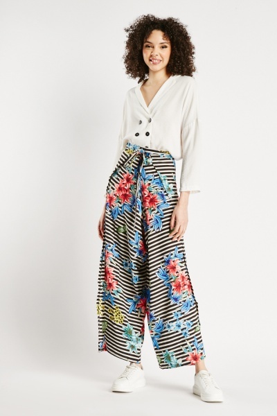 Printed Palazzo Trousers