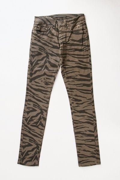 Criminal Damage Zebra Pattern Trousers