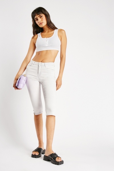 3/4 Length Cropped Jeans
