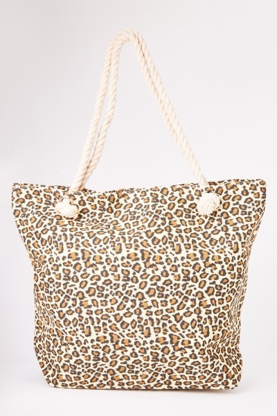 Leopard Print Shopper Bag