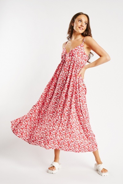 Knotted Front Maxi Dress