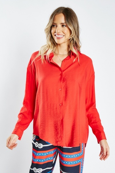 Red Buttoned Shirt