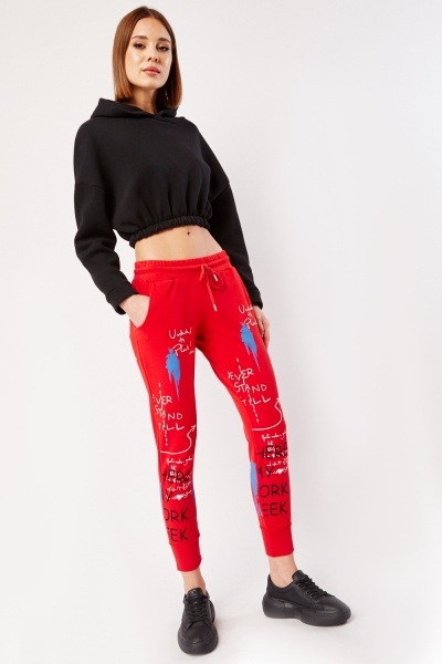 All Over Graphic Printed Joggers