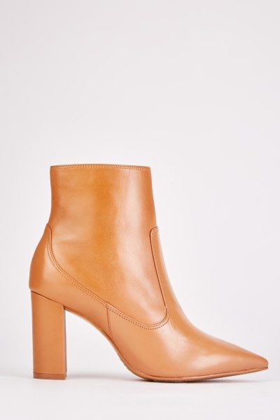 Ted Baker Leather Block Heel Ankle Boots