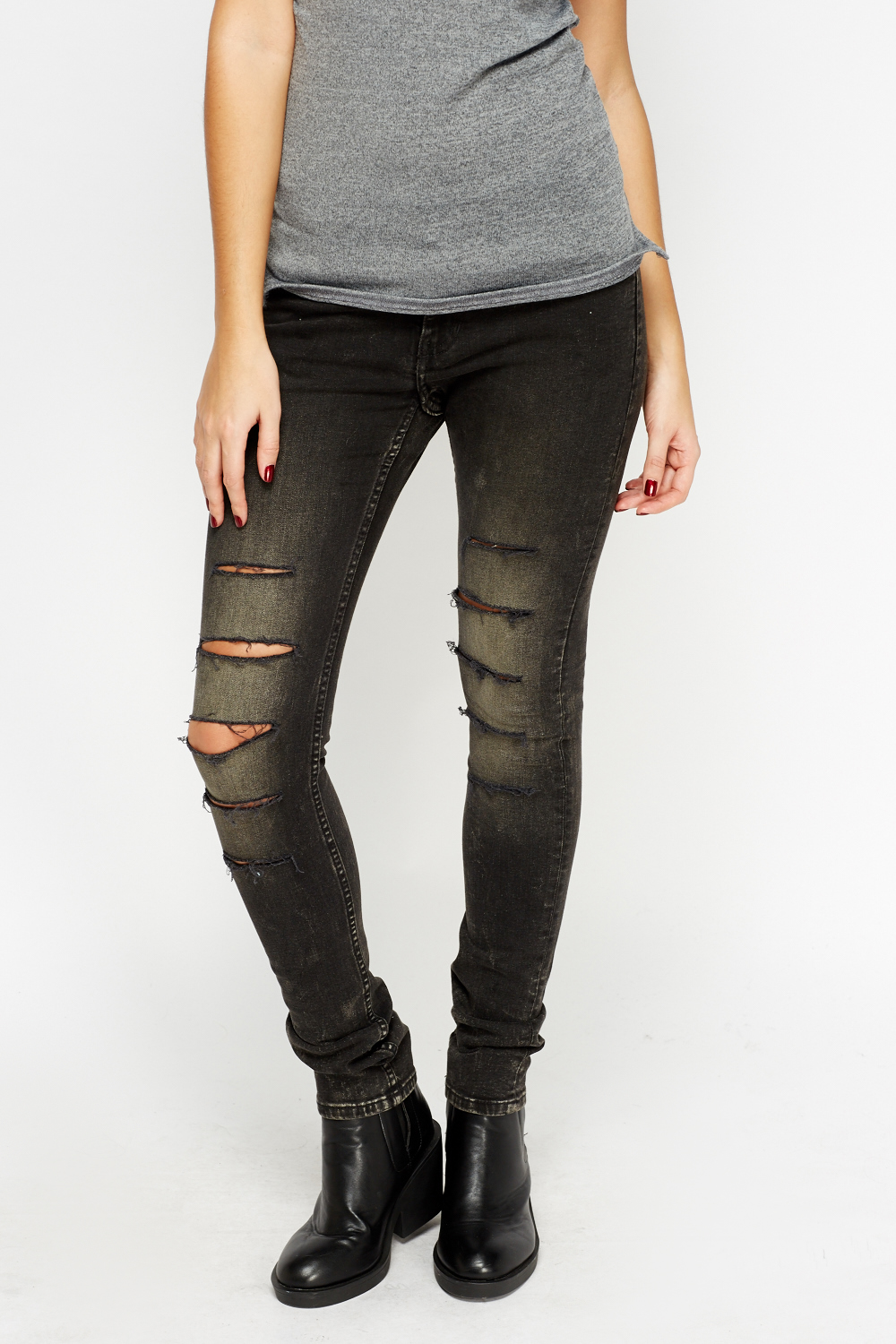 Ripped Black Jeans