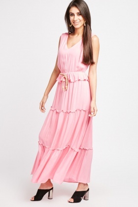 maxi peplum dress