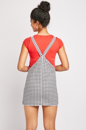 gingham apron dress