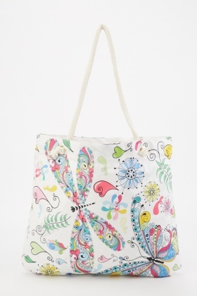 butterfly beach bag