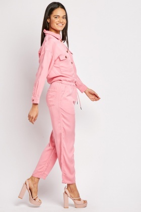 pink jumpsuit utility