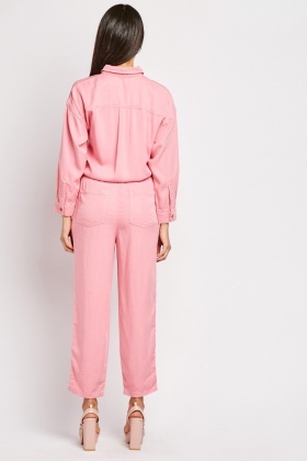 pink jumpsuit utility