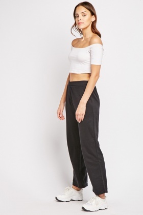 flared jogging bottoms