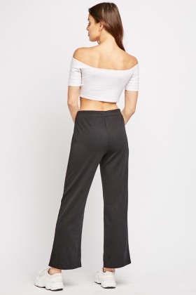 flared jogging bottoms