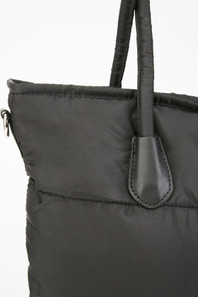 puffer tote bag