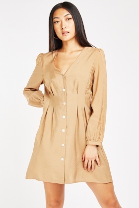 pleated tunic dress