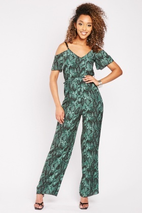 quiz cold shoulder jumpsuit