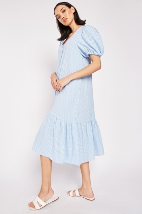 Ribbon stripe 2024 midi dress