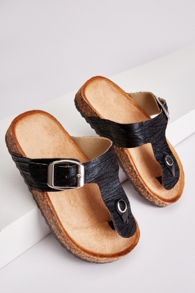 Kids Cork Thong Sandals 4 Colours Just 6