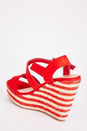 Striped 2025 espadrille sandals