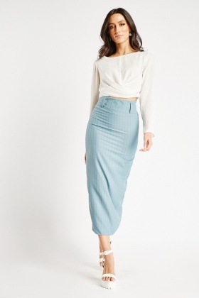 Light blue clearance formal skirt