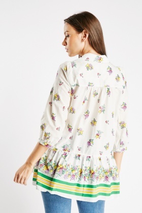 women's lemon print blouse