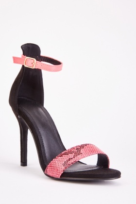 Snakeskin barely sale there heels