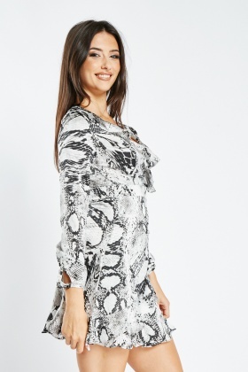 Quiz snake print on sale dress