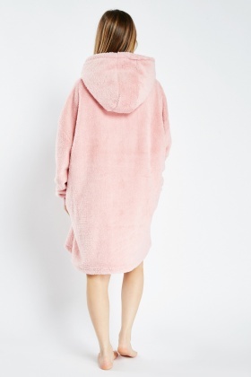 Fluffy sales poncho nightwear