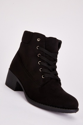 Black hotsell fabric booties