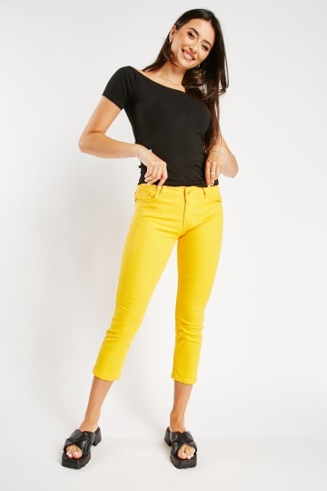 Part Two Soffys Skinny Cropped Trousers, Bright White at John Lewis &  Partners