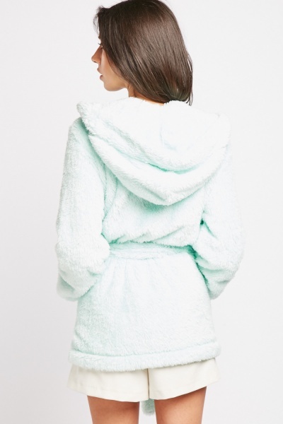 teddy fleece dressing gown