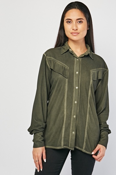 Khaki Plain Shirt