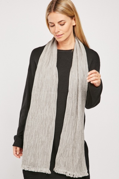 Textured Long Line Scarf