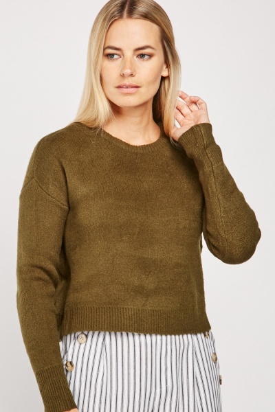 Long Sleeve Crop Jumper