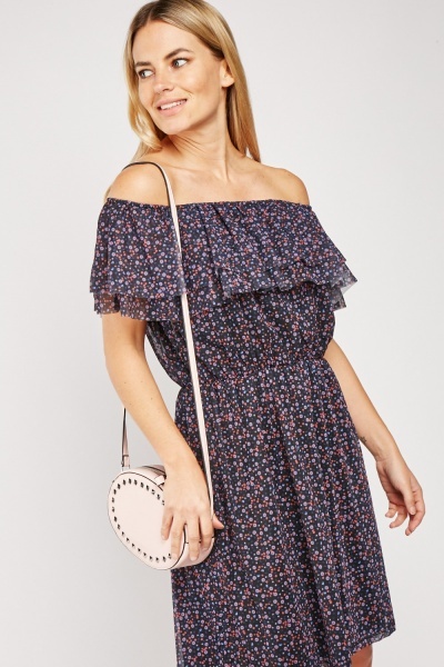 Off Shoulder Floral Dress