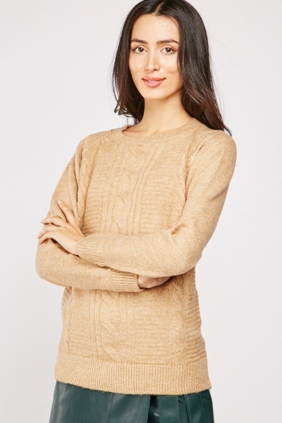 Slouchy Pattern Knit Jumper