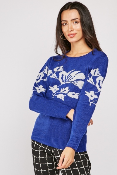 Metallic Thread Knitted Jumper