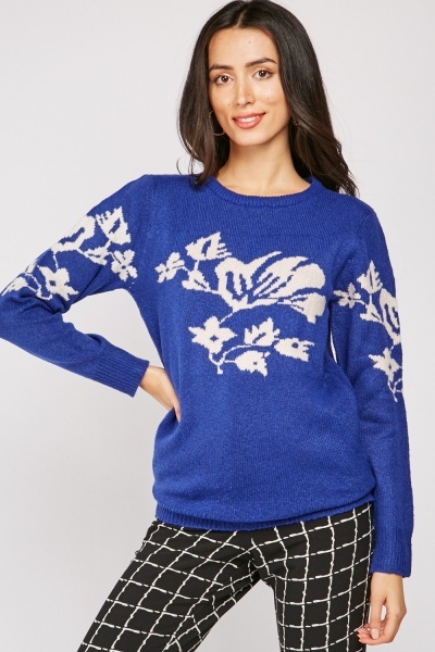 Metallic Thread Knitted Jumper