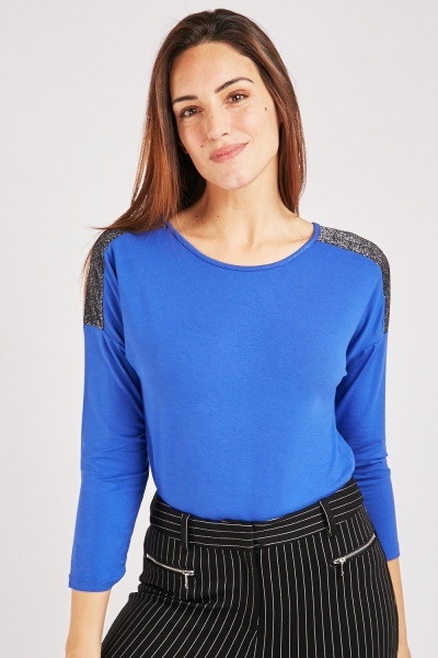 Lurex Panel Basic Top