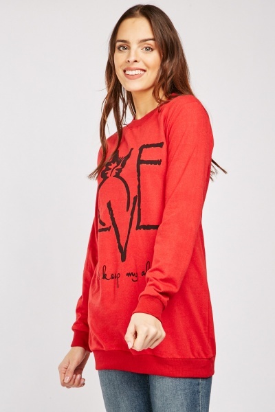 Love Logo Front Sweatshirt