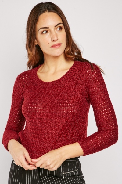 Loose Knit Crop Jumper