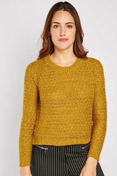 Loose Knit Crop Jumper