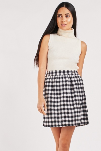 Plaid Mini Skirt