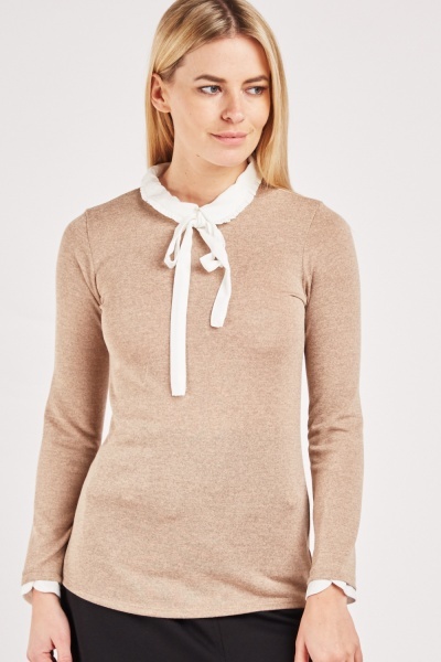 Pussybow Peter-Pan Collar Top