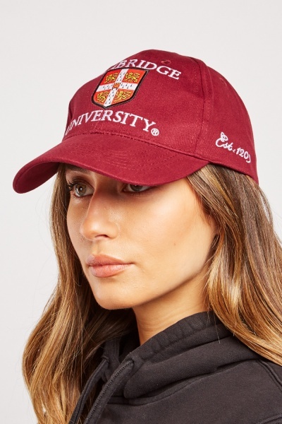 Unisex University Embroidered Baseball Cap