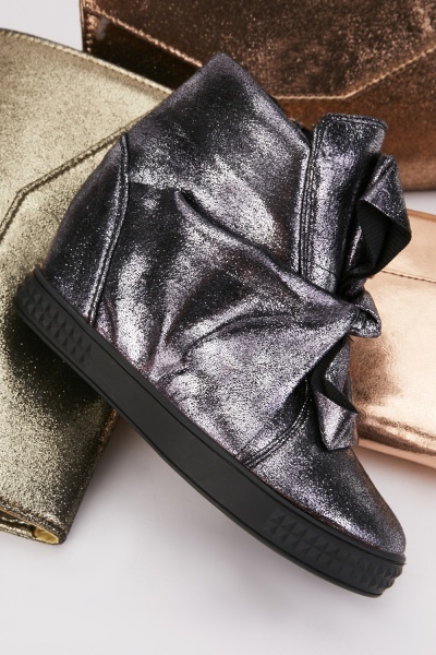 Shimmery Wedge Shoes