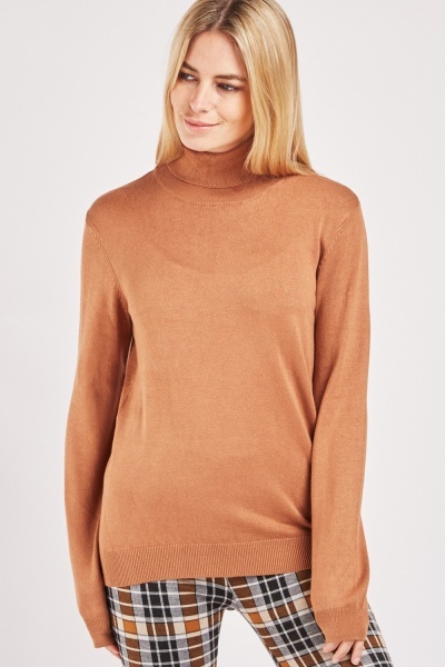 Turtle Neck Knit Top