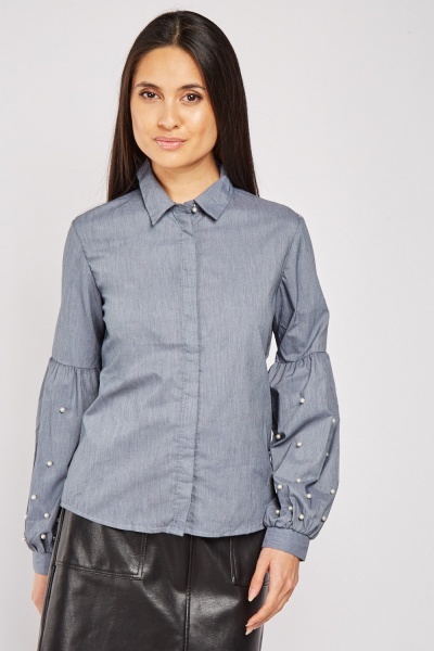 Faux Pearl Tim Shirt