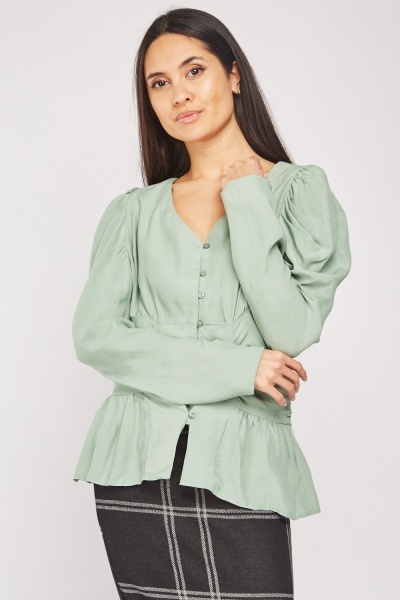 Gathered Panel Blouse