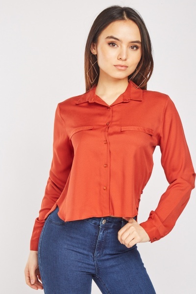 Imitation Welt Pocket Front Shirt