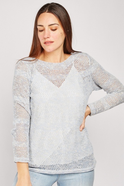 Loose Knit Speckled Top